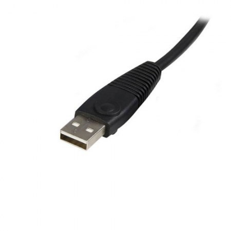 STARTECH  CABLE KVM 2 EN 1 USB-VGA MACHO - USB-VGA HEMBRA 1.8 METROS NEGRO
