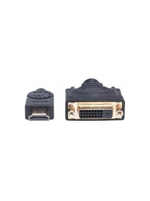 MANHATTAN CABLE HDMI MACHO - DVI-D HEMBRA 20CM NEGRO