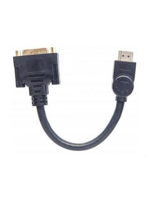MANHATTAN CABLE HDMI MACHO - DVI-D HEMBRA 20CM NEGRO