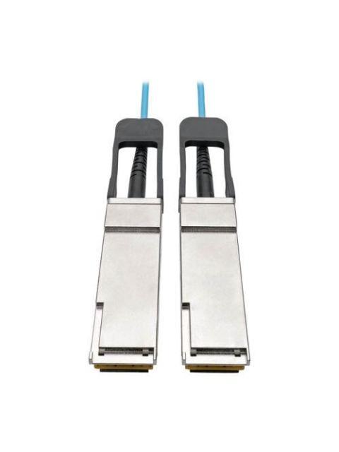 CABLE OPTICO ACTIVO TRIPP LITE QSFP MACHO A QSFP MACHO 10M AQUA N28F-10M-AQ