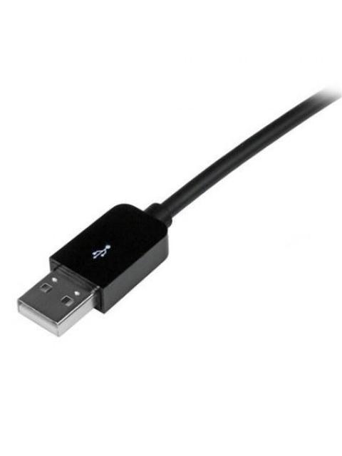 STARTECH  CABLE DE CARGA CERTIFICADO MFI LIGHTNING MACHO - USB A 2.0 MACHO 1 METRO NEGRO PARA IPOD-IPHONE-IPAD