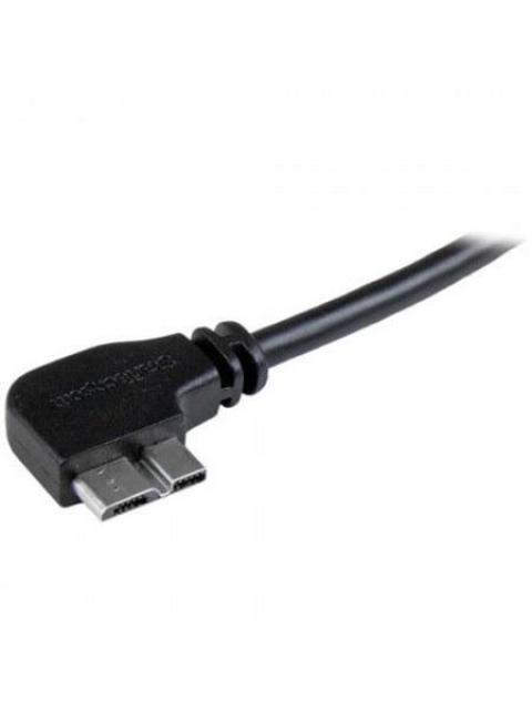 STARTECH  CABLE DELGADO DE MICRO USB 3.0 ANGULO IZQUIERDO 50CM NEGRO