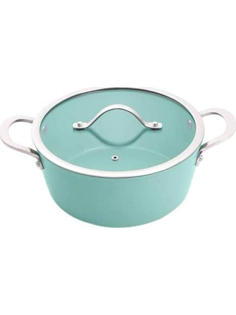 CACEROLA JADE COOK 28CM CON TAPA DE VIDRIO VERDE JADE CV DIRECTO