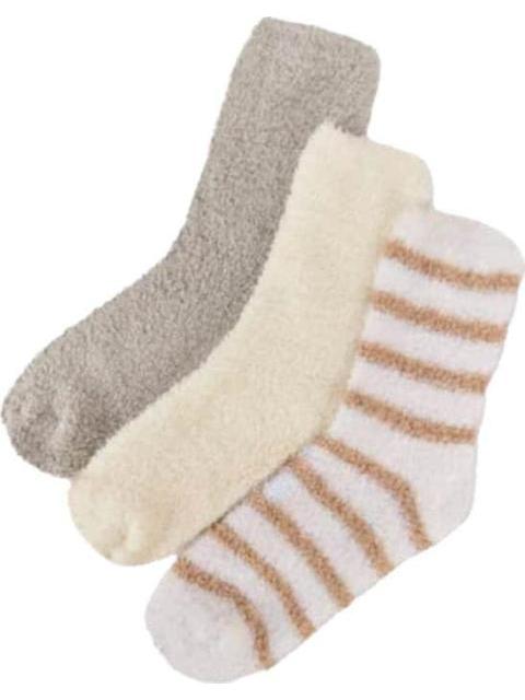 CALCETAS PELUCHE DAMA SET DE 3 PARES UNITALLA DAMA MULTICOLOR LOVE TO LOUNGE