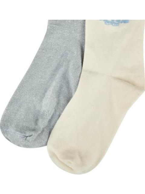 CALCETINES LARGO 3 4 CASUAL SET DE 2 PARES UNITALLA DAMA AZUL LOVE TO LOUNGE