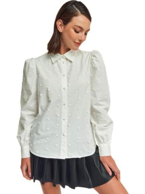 CAMISA MANGAS GLOBO BLANCO HOLLY LAND
