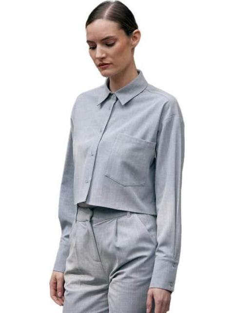 CAMISOLA CROP RAYAS GRIS HOLLY LAND