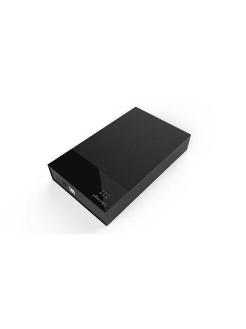 VORAGO GABINETE DE DISCO DURO 2.5-3.5 SATA USB 2.0 NEGRO