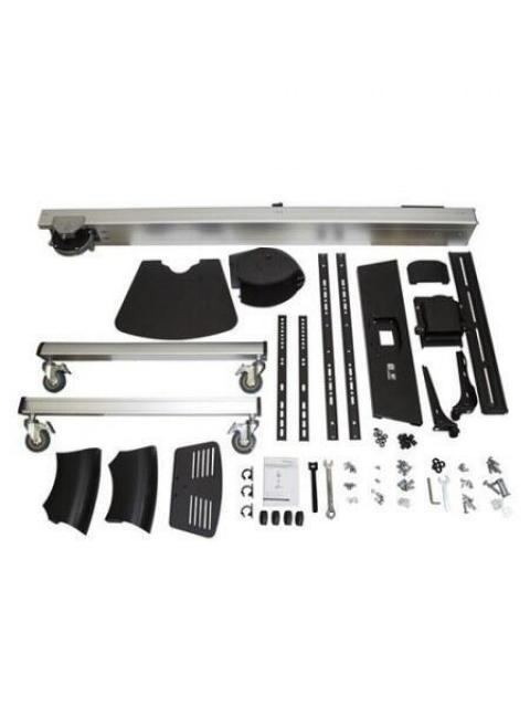 STARTECH  SOPORTE MOVIL DE PISO PARA PANTALLA DE 32 - 75 HASTA 40KG NEGRO-PLATA