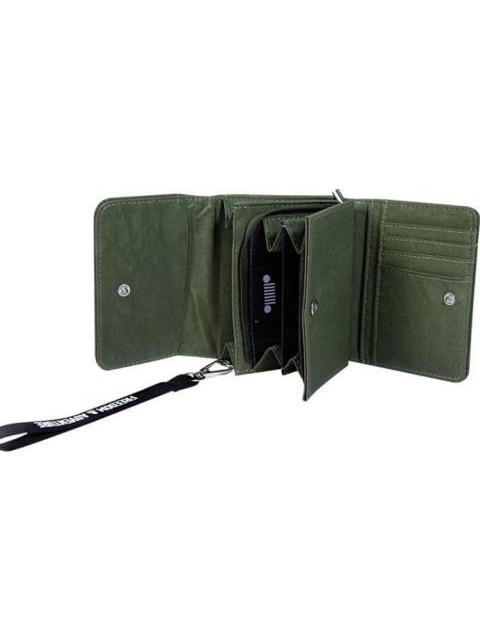 CARTERA DOBLE COMPARTIMENTO VERDE OLIVO JEEP