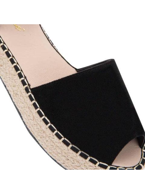 SANDALIA PLANA NEGRO VI LINE