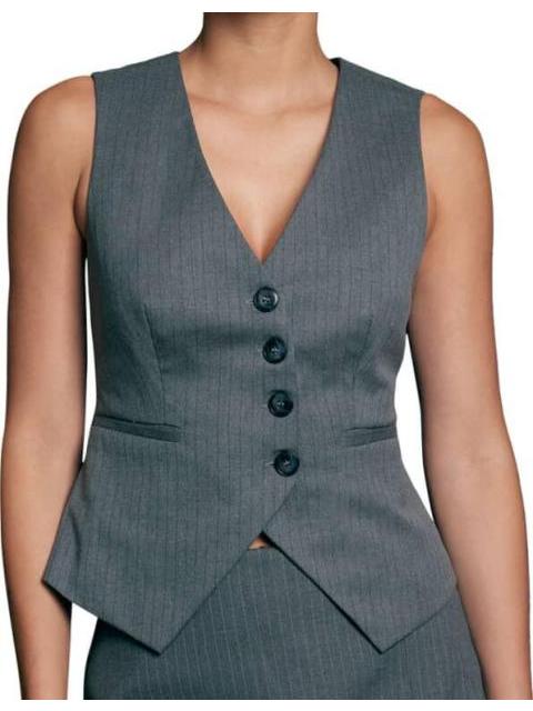 CHALECO DE VESTIR GRIS HOLLY LAND