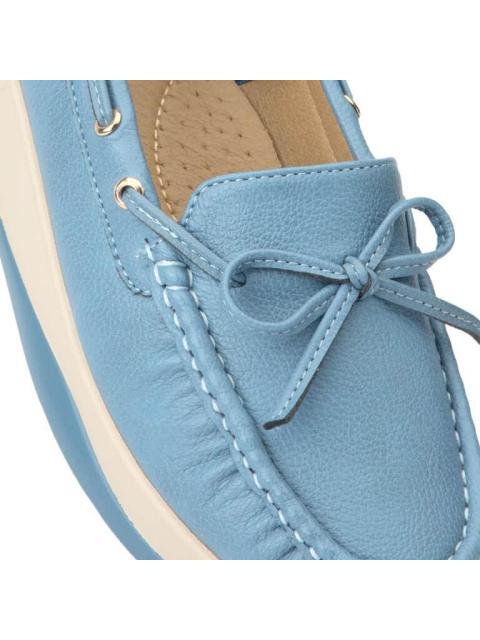 MOCASIN CON MOÑO AZUL SHOSH