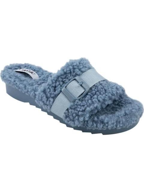 SANDALIA PANTUFLA BORREGA AZUL SHOSH