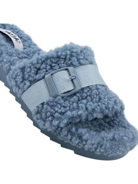 SANDALIA PANTUFLA BORREGA AZUL SHOSH