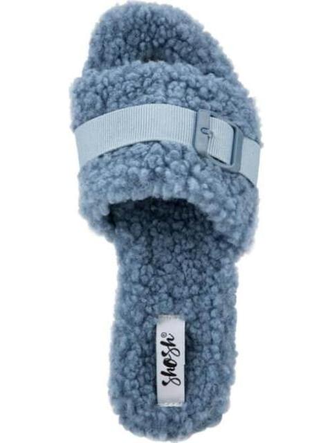 SANDALIA PANTUFLA BORREGA AZUL SHOSH