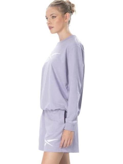 CONJUNTO 2 PIEZAS SET CREW SHORT BIG VECTOR MORADO REEBOK