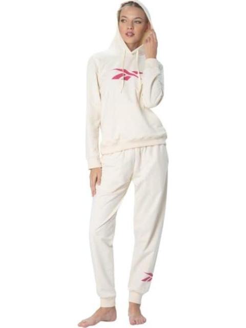 CONJUNTO 2 PIEZAS SET HOODIE JOGGER BIG VECTOR CREMA REEBOK
