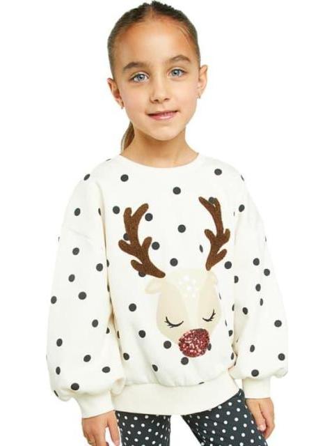CONJUNTO SUDADERA Y LEGGINGS BEIGE/HUESO HOLLY LAND KIDS