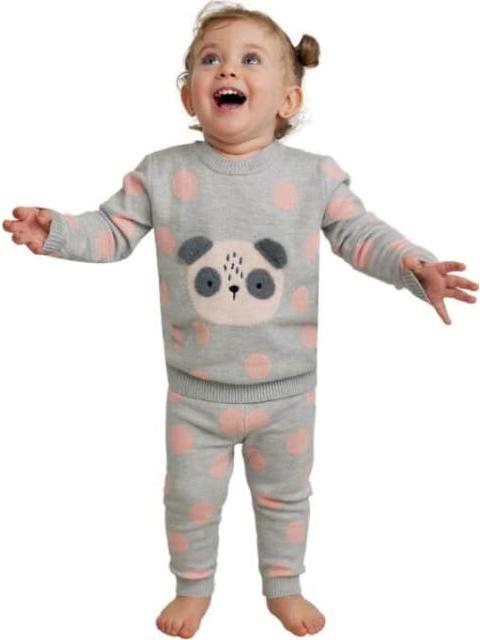 CONJUNTO TEJIDO GRIS HOLLY LAND BABY