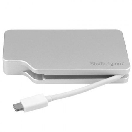 STARTECH  ADAPTADOR 4 EN 1 DE AUDIO Y VIDEO PARA VIAJES USB-C A VGA DVI HDMI O MINI DISPAYPORT