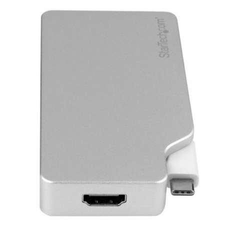 STARTECH  ADAPTADOR 4 EN 1 DE AUDIO Y VIDEO PARA VIAJES USB-C A VGA DVI HDMI O MINI DISPAYPORT