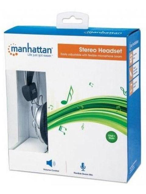 MANHATTAN AUDIFONOS CON MICROFONO V3 LIGERO 2 3.5MM