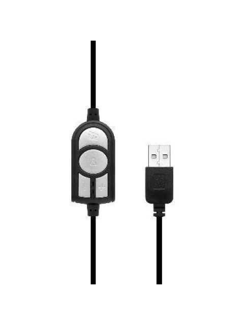 DIADEMA GAMER BROBOTIX ALAMBRICA USB 2M NEGRO 263953