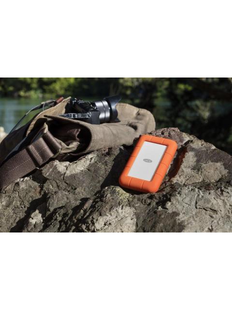 DISCO DURO EXTERNO LACIE RUGGED SECURE 2.5 2TB USB-C NARANJA A PRUEBA DE AGUA Y GOLPES - PARA MAC