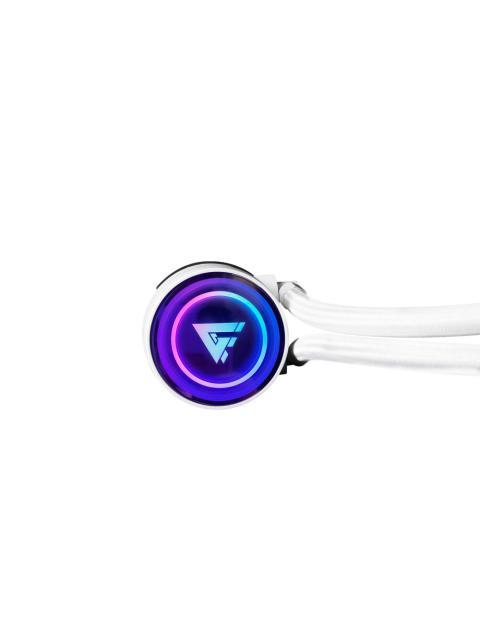 ENFRIAMIENTO LIQUIDO GAME FACTOR LQG700WH BLANCO SISTEMA DE REFRIGERACION LIQUIDA TODO EN UNO 23 DB 2550 RPM