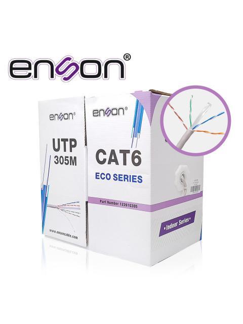 ENSON BOBINA DE CABLE CAT6 UTP ECO 305 METROS GRIS