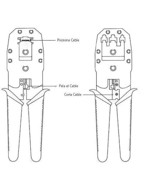 ENSON PINZAS PONCHADORAS ENS-NT01 RJ-11-RJ-45 NEGRO-VERDE