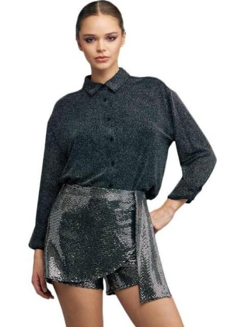 FALDA BRILLANTE BRILLOS GRIS HOLLY LAND PREMIUM