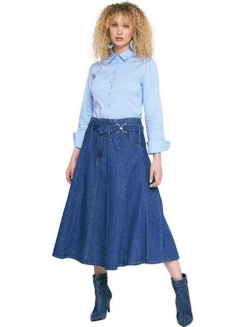 FALDA MEZCLILLA GRIS ATMOSPHERE DNM