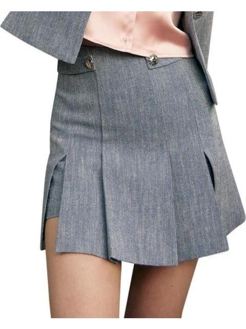 FALDA SHORT TEJIDA AZUL HOLLY LAND