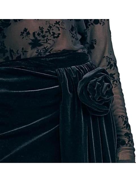 FALDA VELOUR NEGRO HOLLY LAND PREMIUM