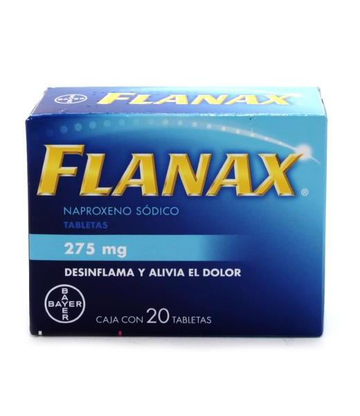 FLANAX ANTI INFLAMATORIO 275 MG CON 20 TABLETAS