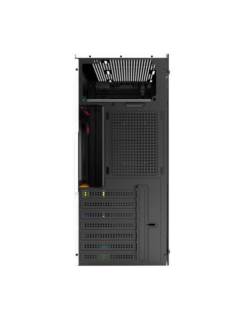 GABINETE ACTECK DRACO GM450 CON VENTANA RGB MIDI-TOWER ATX-MICRO-ATX-MINI ATX USB 2.0 CON FUENTE DE 500W SIN VENTILADORES INSTALADOS BLANCO
