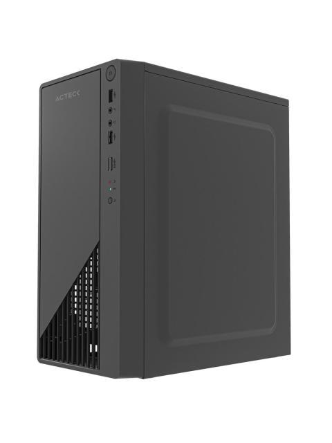 GABINETE ACTECK KIOTO GC220F MINI-TOWER MICRO-ATX-MINI-ITX USB 2.0 CON FUENTE DE 500W SIN VENTILADORES INSTALADOS NEGRO