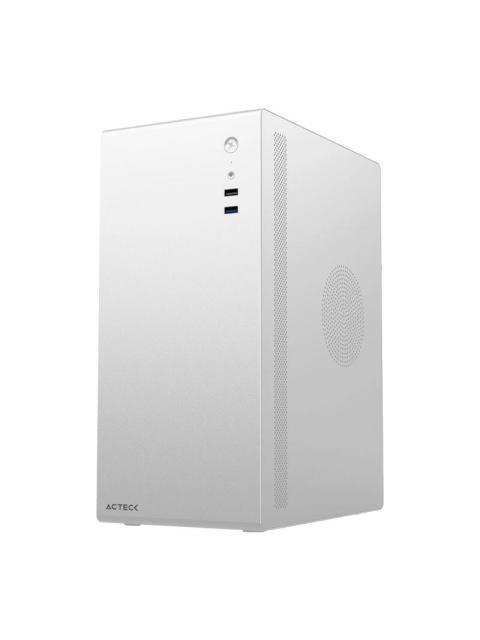 GABINETE ACTECK NEUSS PLUS GI707 MINI-TOWER MICRO-ATX-ITX USB 2.0-3.0 CON FUENTE DE 450W 1 VENTILADOR INSTALADO BLANCO