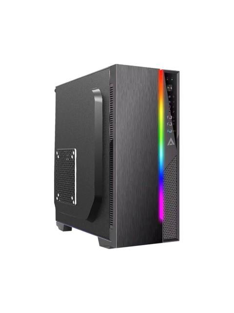 GABINETE ACTECK AC-929547 MICRO-TOWER MICRO-ATX-MINI-ITX USB 2.0-3.0 CON FUENTE DE 500W SIN VENTILADORES INSTALADOS NEGRO