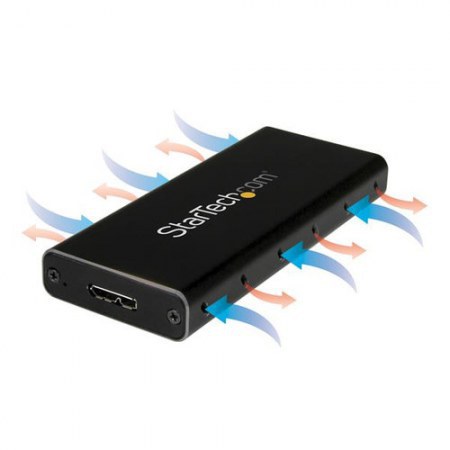 STARTECH  GABINETE ADAPTADOR M.2 NGFF - USB 3.1 CON CARCASA PROTECTORA