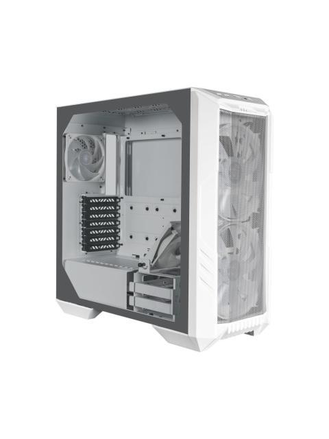 GABINETE COOLER MASTER MASTERBOX HAF 500 CON VENTANA ARGB MIDI TOWER ITX-MICRO-ATX-ATX-SSI CEB-E-ATX USB 3.0 SIN FUENTE BLANCO