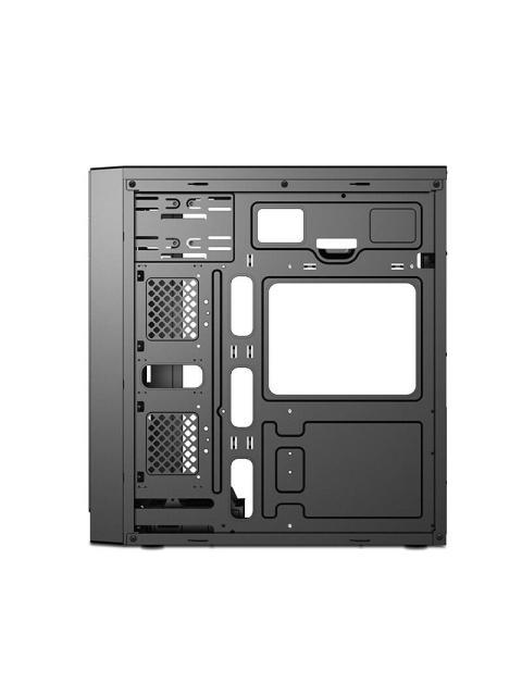 GABINETE GETTTECH GCM-550AC-01 MIDI-TOWER ATX-MICRO-ATX-MINI-ITX USB 3.0-2.0 CON FUENTE 550W 1 VENTILADOR INSTALADO NEGRO
