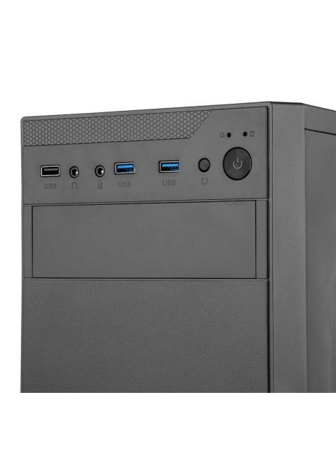 GABINETE GETTTECH GCM-550AC-01 MIDI-TOWER ATX-MICRO-ATX-MINI-ITX USB 3.0-2.0 CON FUENTE 550W 1 VENTILADOR INSTALADO NEGRO
