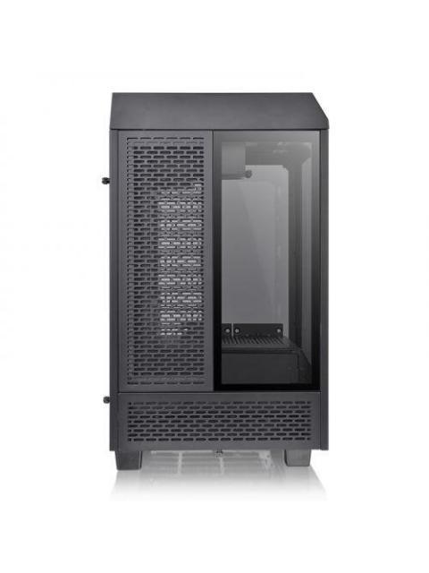 GABINETE THERMALTAKE THE TOWER 100 BLACK (CA1R300S1WN00) COLOR NEGRO MINI TORRE 3 PANELES DE 4MM DE CRISTAL TEMPLADO SOPORTA TARJETAS MADRE MICRO AT