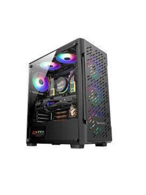 GABINETE XZEAL XZ135 CON VENTANA MIDI TOWER ATX-MICRO ATX-MINI-ITX USB 2.0-3.2 SIN FUENTE NEGRO
