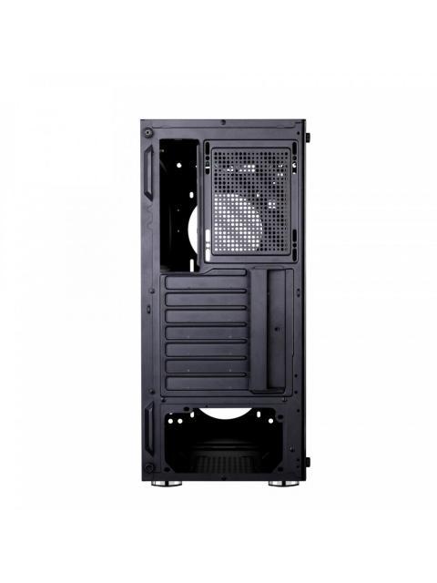 GABINETE YEYIAN RAPTURE 2500 MIDI TOWER ATX-MICRO ATX-MINI-ATX USB 2.0-3.0 SIN FUENTE 3 VENTILADORES ARGB INSTALADOS NEGRO