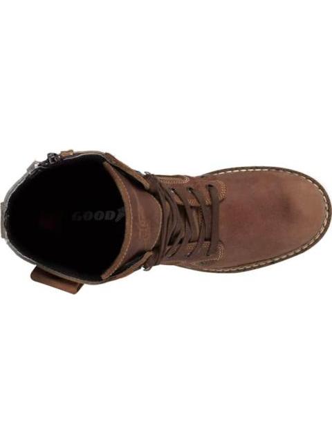 BOTIN CASUAL TIPO LEÑADOR AGUJETA CAFE GOODYEAR