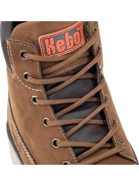 BOTIN CASUAL TIPO LEÑADOR AGUJETA CANELA KEBO